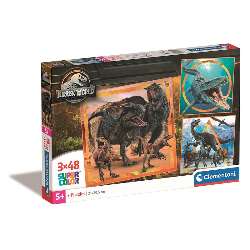 Jurassic World Allosaurus 3x48 db-os puzzle Clementoni, J-CMC25314