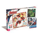 Bosszúállók Superheroes 3x48 db-os puzzle Clementoni, J-CMC25315