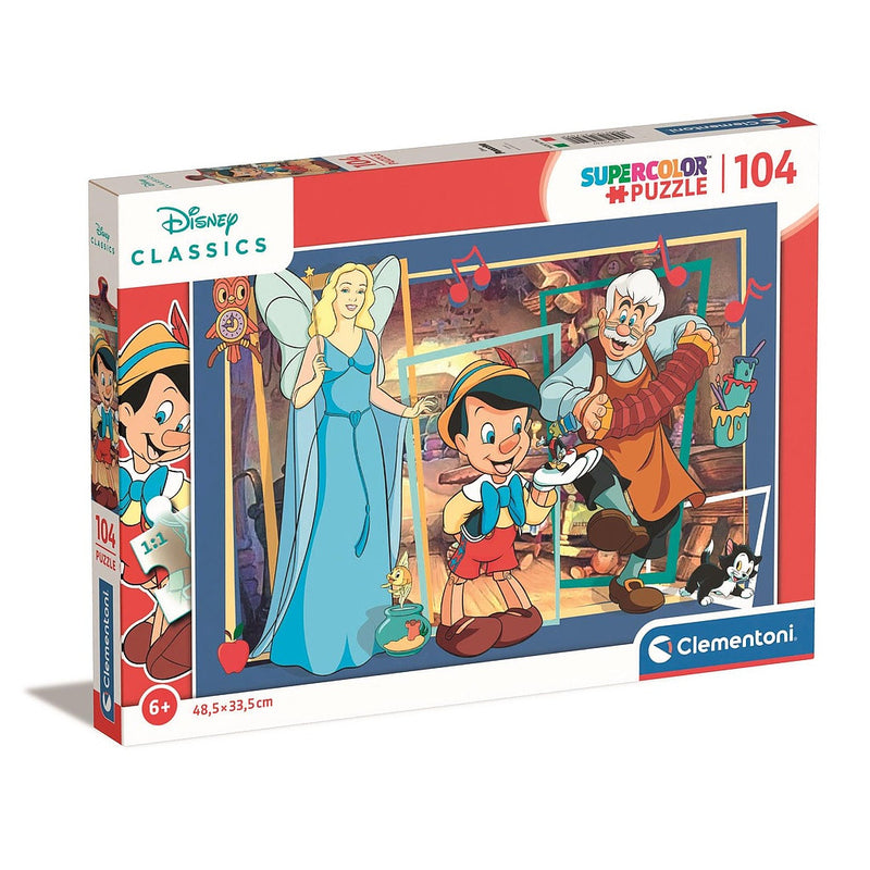 Disney Classics Pinocchio 104 db-os puzzle Clementoni, J-CMC25749