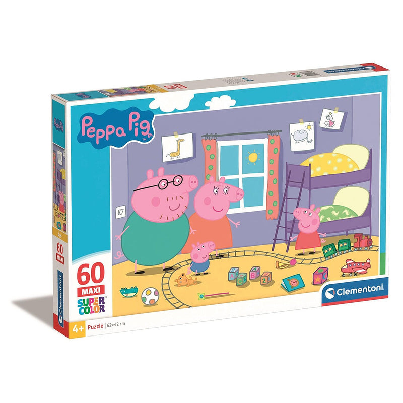 Peppa malac Play Room 60 db-os maxi puzzle Clementoni, J-CMC26438