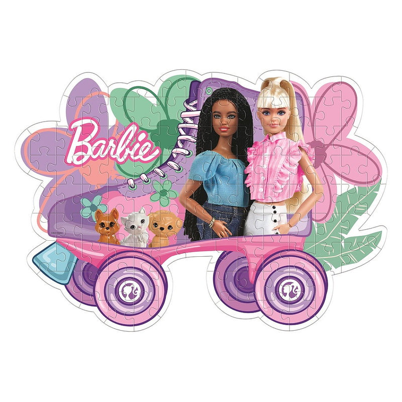 Barbie Roller Skate 104 db-os forma puzzle Clementoni, J-CMC27164