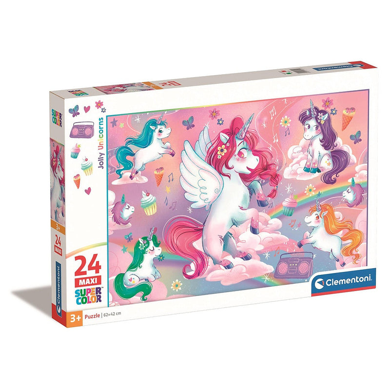 Unikornis Jolly 24 db-os maxi puzzle Clementoni, J-CMC28525