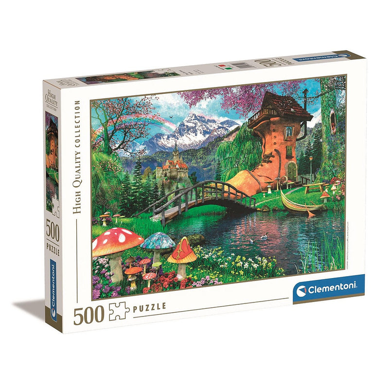 Mesebeli ház Old Shoe House 500 db-os puzzle Clementoni, J-CMC35522