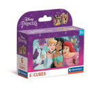 Disney Hercegnők Bonding mesekocka 6 db-os Clementoni, J-CMC40660