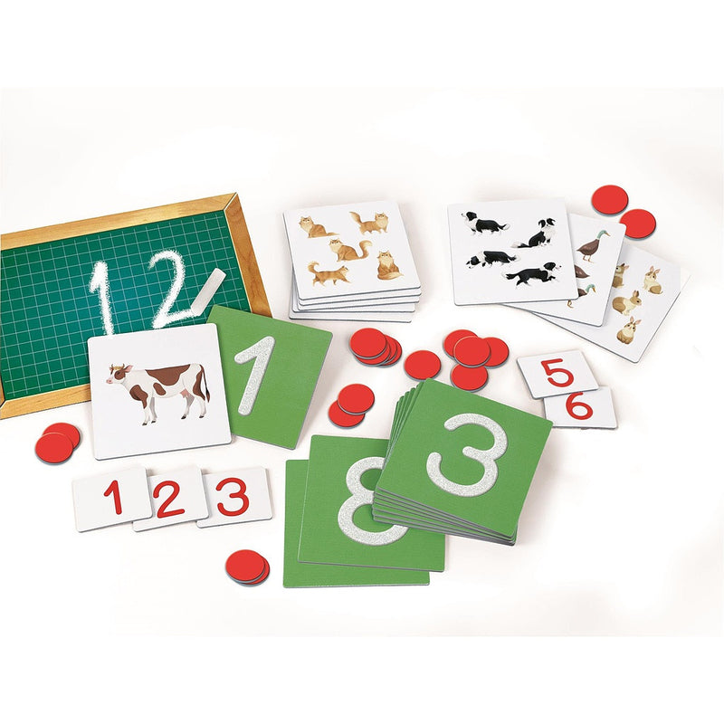 Tapintható számok készségfejlesztő és oktató játék Animals Clementoni, J-CMC50223