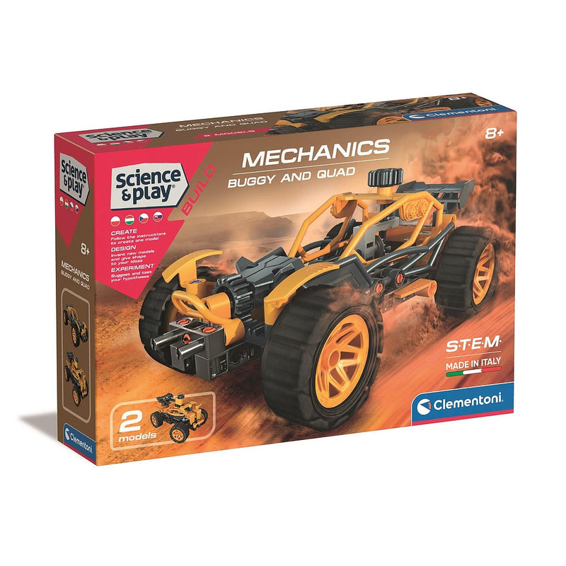 Buggy és Quad Mechanics építőjáték Clementoni, J-CMC50812