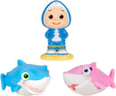 Cocomelon spriccelő fürdőjáték - JJ és 2 cápa