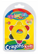 Marokzsírkréta készlet, 6 db-os, csillag alakú, Colorino Baby Line 2+