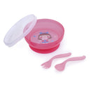 Canpol babies Tál evőeszközökkel és fedővel, 350ml, TOYS