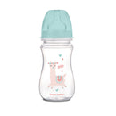 Canpol babies Anti-kólikás cumisüveg, EasyStart, EXOTIC ANIMALS, 240 ml - zöld