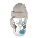 Canpol babies Súlyozott szívószálas cseppmentes itatópohár, 270ml, 6hó+, EXOTIC ANIMALS - sz?