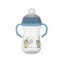 Canpol babies Itatópohár szilikonos ivócsőrrel, FirstCup, 250 ml, Bonjour Paris - kék