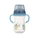 Canpol babies Itatópohár szilikonos ivócsőrrel, FirstCup, 250 ml, Bonjour Paris - kék