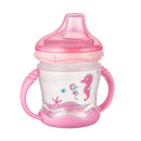 Canpol babies Cseppmentes itatópohár szilikon kifolyóval, 180 ml, LOVE&SEA, rózsaszín