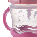 Canpol babies Cseppmentes itatópohár szilikon kifolyóval, 180 ml, LOVE&SEA, rózsaszín