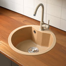 Dorin kerek egy medencés gránit mosogató bézs