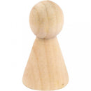 Fabábuk társasjátékhoz, festhető, dekorálható, 10 db/cs, 4x2cm