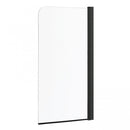 Cristal 1 BL kádparaván 150x80 cm, fekete profil, víztiszta üveg