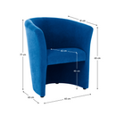 Klub fotel, kék, CUBA