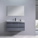 Cube 100 alsó fürdőszobabútor kerámia mosdóval 2 fiókos antracit szürke