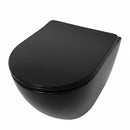 Delano fali rimless WC soft-close ülőkével fekete