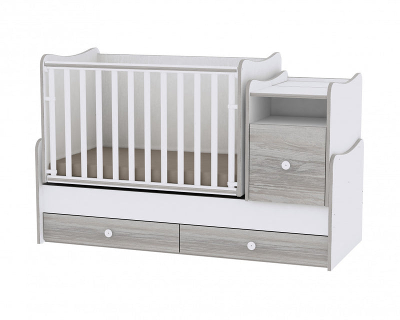 Lorelli Trend PLUS kombi ágy 70x165 + Exclusive szekrény - White & Artwood