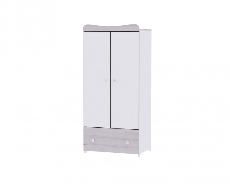 Lorelli Dream kiságy 60x120 + Exclusive szekrény - White & Light Oak