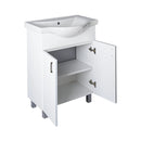 VivaStyle EKONOMIK 65 lábon álló 2 ajtós fürdőszobabútor Sanovit ALBATROS 10065 mosdóval 64,5x46,5