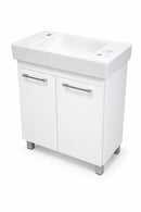 VivaStyle PANEL- KMT 60 lábon álló fürdőszobabútor CeraStyle SHARP - BAL CSAPLYUKAS mosdóval 60x30cm