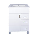 VivaStyle KARINA 75 lábon álló fürdőszobabútor 3 fiókos Sanovit ATRIA 9075 mosdóval 75,3 x 45,5 cm