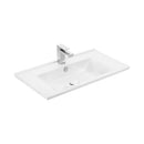 VivaStyle KARINA 75 lábon álló fürdőszobabútor 3 fiókos Sanovit ATRIA 9075 mosdóval 75,3 x 45,5 cm