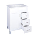 Viva STYLE Karina 75 lábon álló fürdőszobabútor 3 fiókos Sanovit ATRIA 9075 mosdóval 75 x 45,5 cm