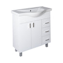 VivaStyle BIANKA 80 lábon álló fürdőszobabútor 3 fiókos Sanovit ALBATROS 10080 mosdóval 79,5 x 46 cm