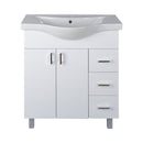 VivaStyle BIANKA 80 lábon álló fürdőszobabútor 3 fiókos Sanovit ALBATROS 10080 mosdóval 79,5 x 46 cm