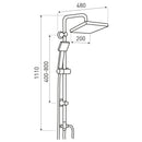 Denis 63 fekete-arany zuhanyszett