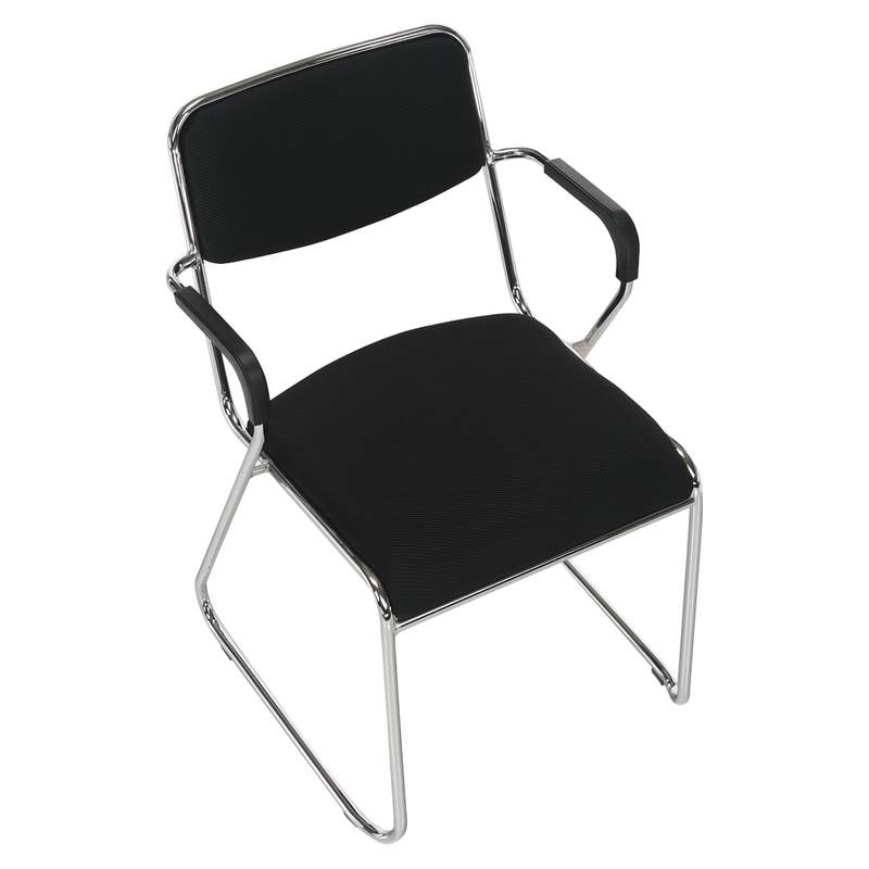 Tárgyolószék, fekete háló, DERYA NEW