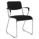 Tárgyolószék, fekete háló, DERYA NEW