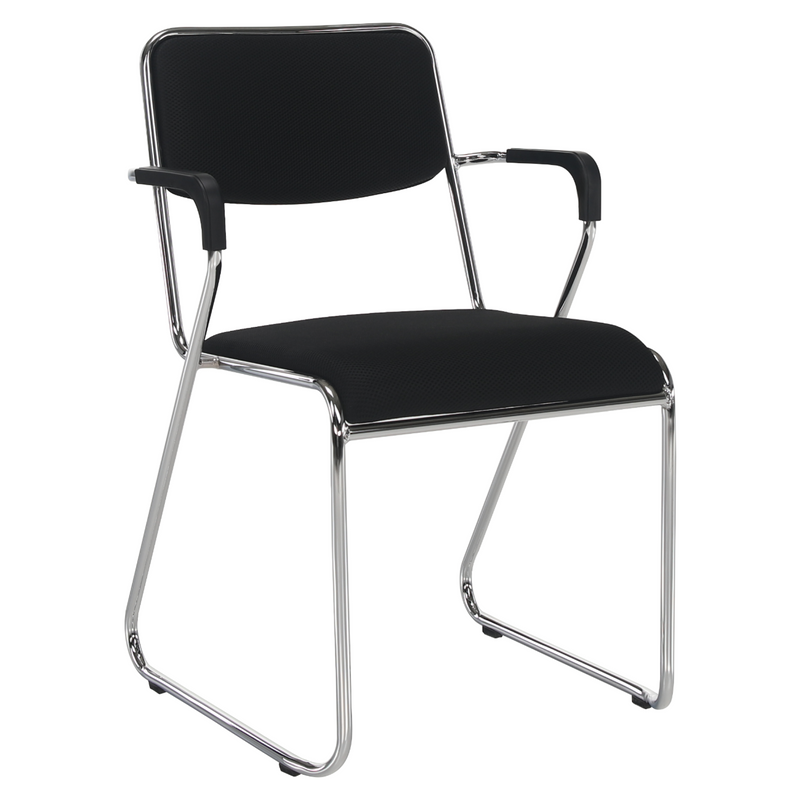 Tárgyolószék, fekete háló, DERYA NEW