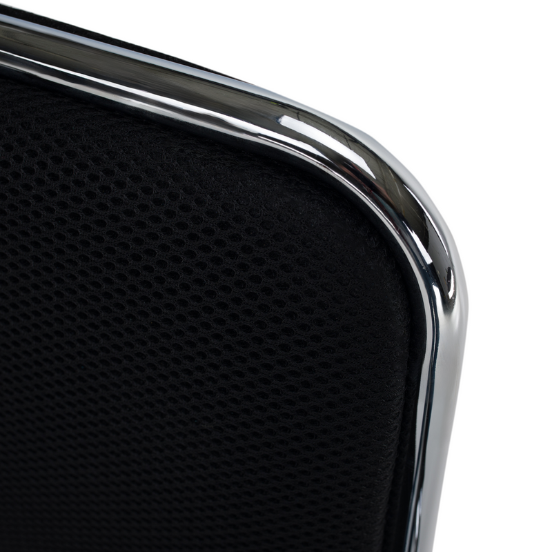 Tárgyolószék, fekete háló, DERYA NEW