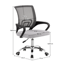 Irodai szék, szürke/fekete, DEX 4 NEW