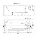 Dida 70x140 egyenes kád