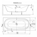 Doria Duo 80x170 egyenes kád