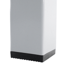 Kerti kihúzható asztal, fehér acél/szürke, DORIO