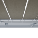 Kerti kihúzható asztal, fehér acél/szürke, DORIO