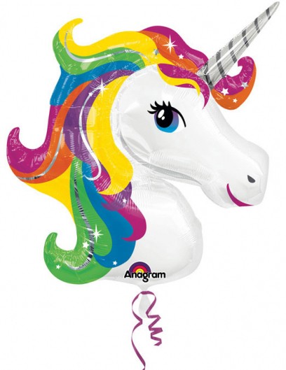Unikornis Rainbow fólia lufi 83 cm (WP), J-DPA3129902