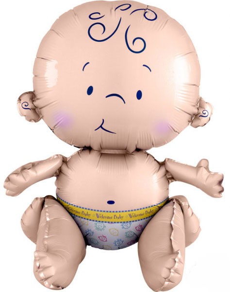 Baby ülő fólia lufi 38 cm, J-DPA3520201