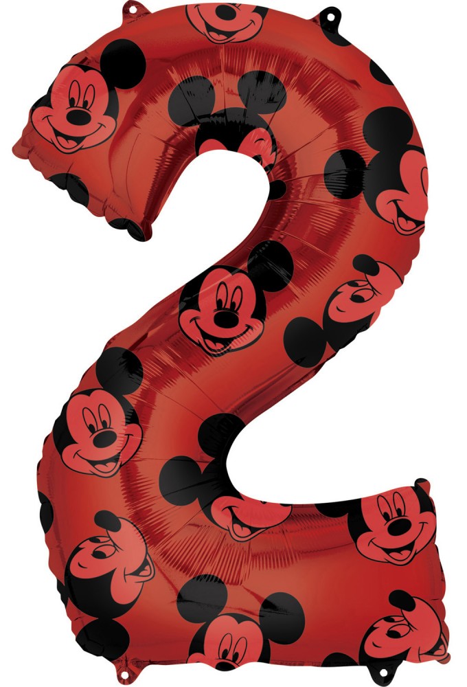 Disney Mickey Red fólia lufi 2-es 66 cm, J-DPA4013201