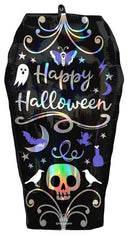 Halloween Coffin, Koporsó fólia lufi 68 cm, J-DPA4316275