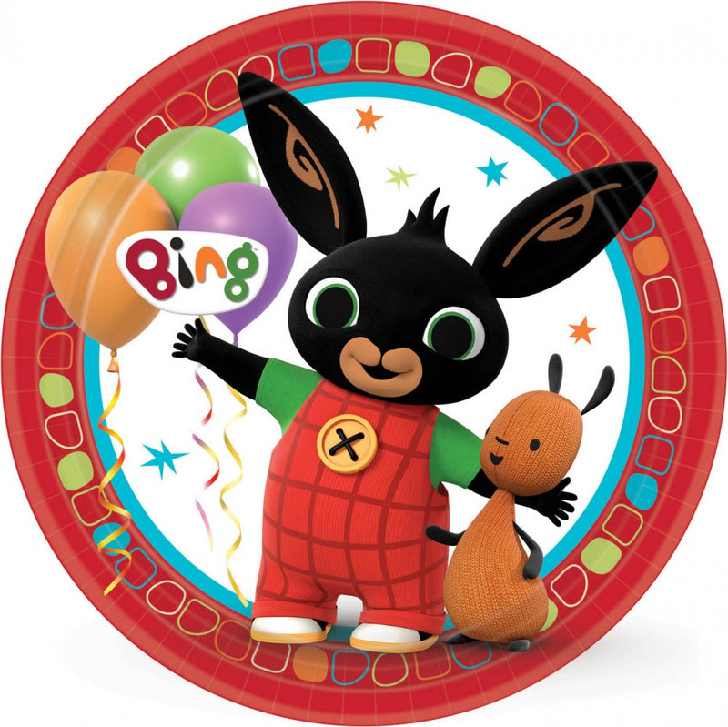 Bing Red papírtányér 8 db-os 23 cm, J-DPA990151566