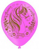 Unikornis Magical léggömb, lufi 6 db-os 11 inch (27,5 cm), J-DPA9903678